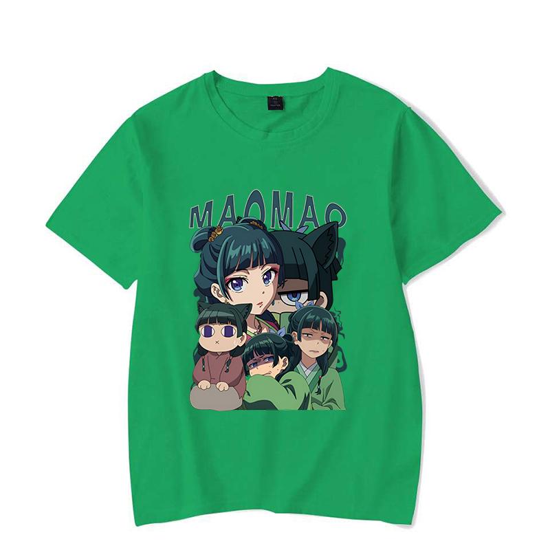 

Новая аниме-футболка с принтом «Дневники аптекаря» Maomao для мужчин и женщин, футболка Harajuku, унисекс, модные летние топы 4XL