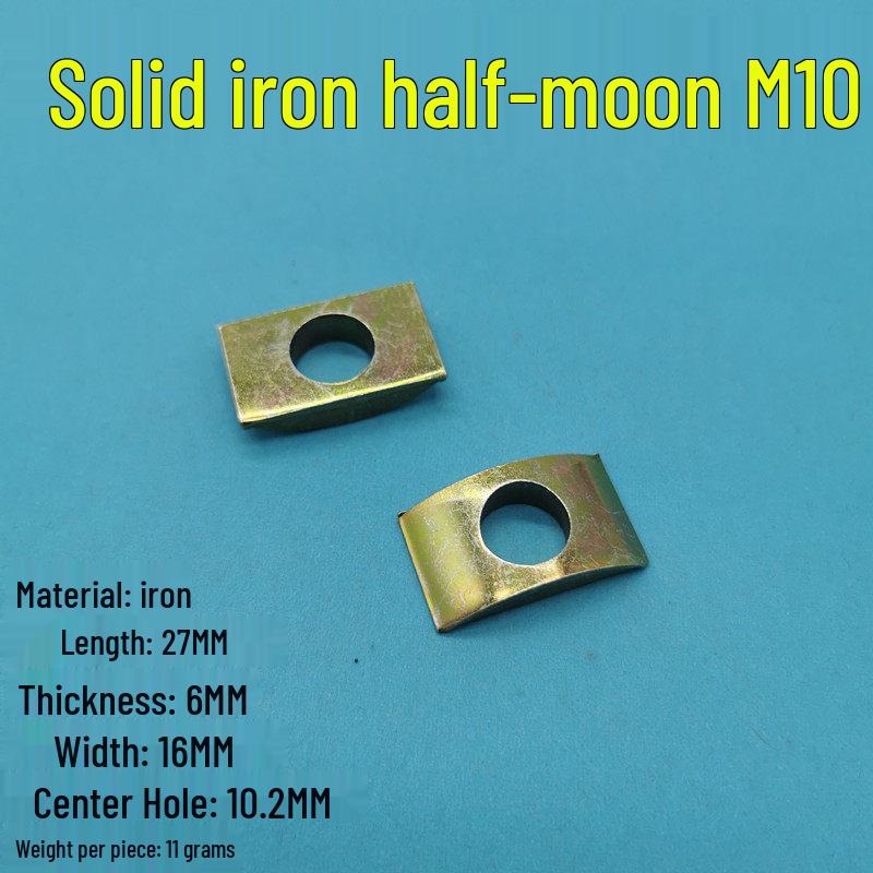 M6-M10 Plastic and Iron Half-Moon Crescent Washers for Furniture Hardware