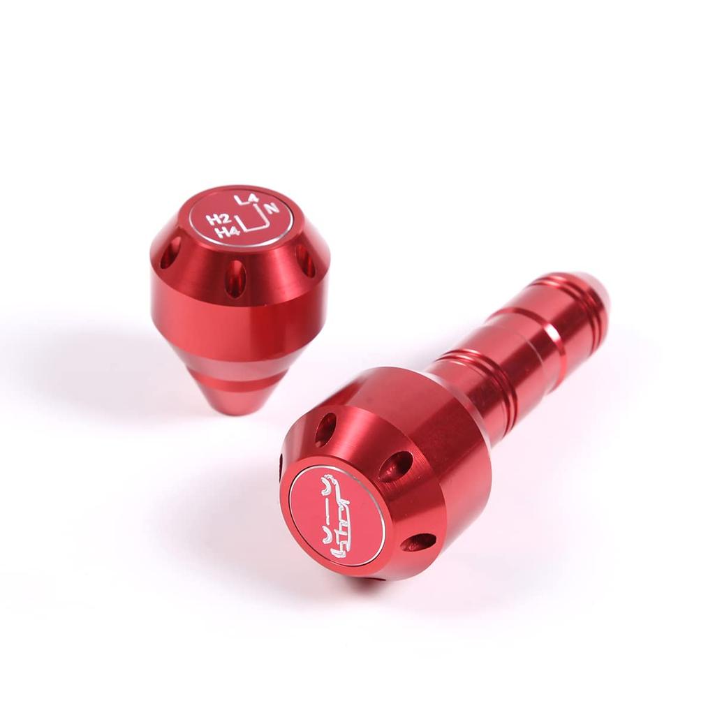 DIYUCAR Car Gear Stick Shift Lever Knob, Gear Stick Shifter Head, Aluminum Alloy (Red) for Toyota FJ Cruiser 2007-2021