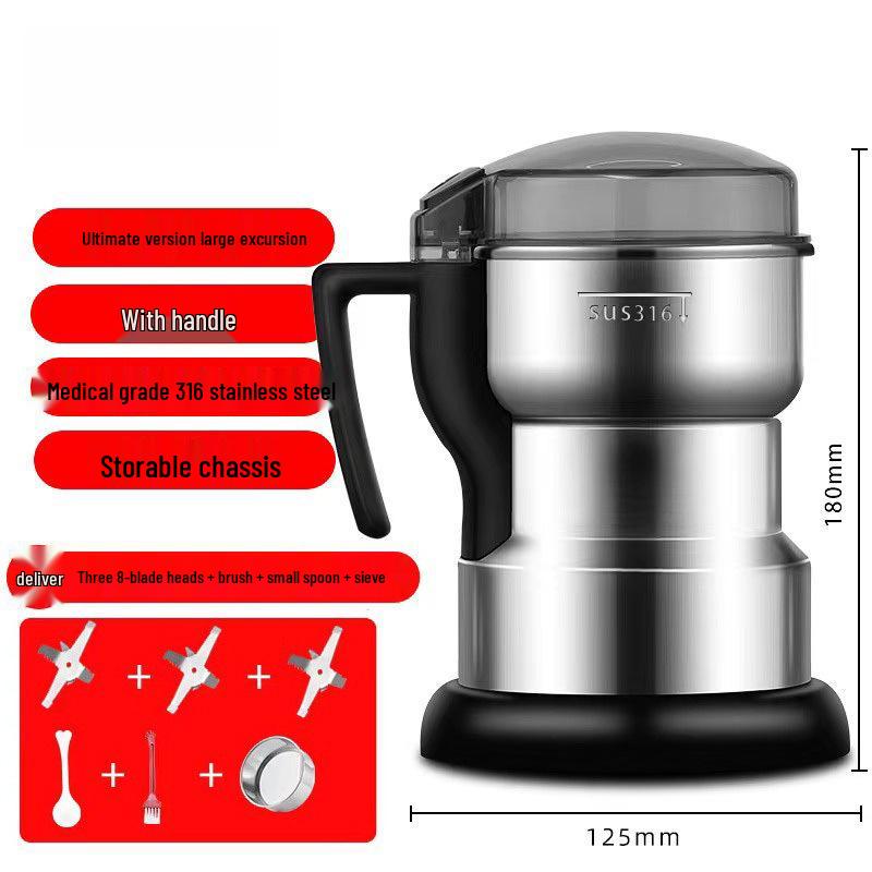 Compact Household Grain Grinder for Ultra-fine Powder
