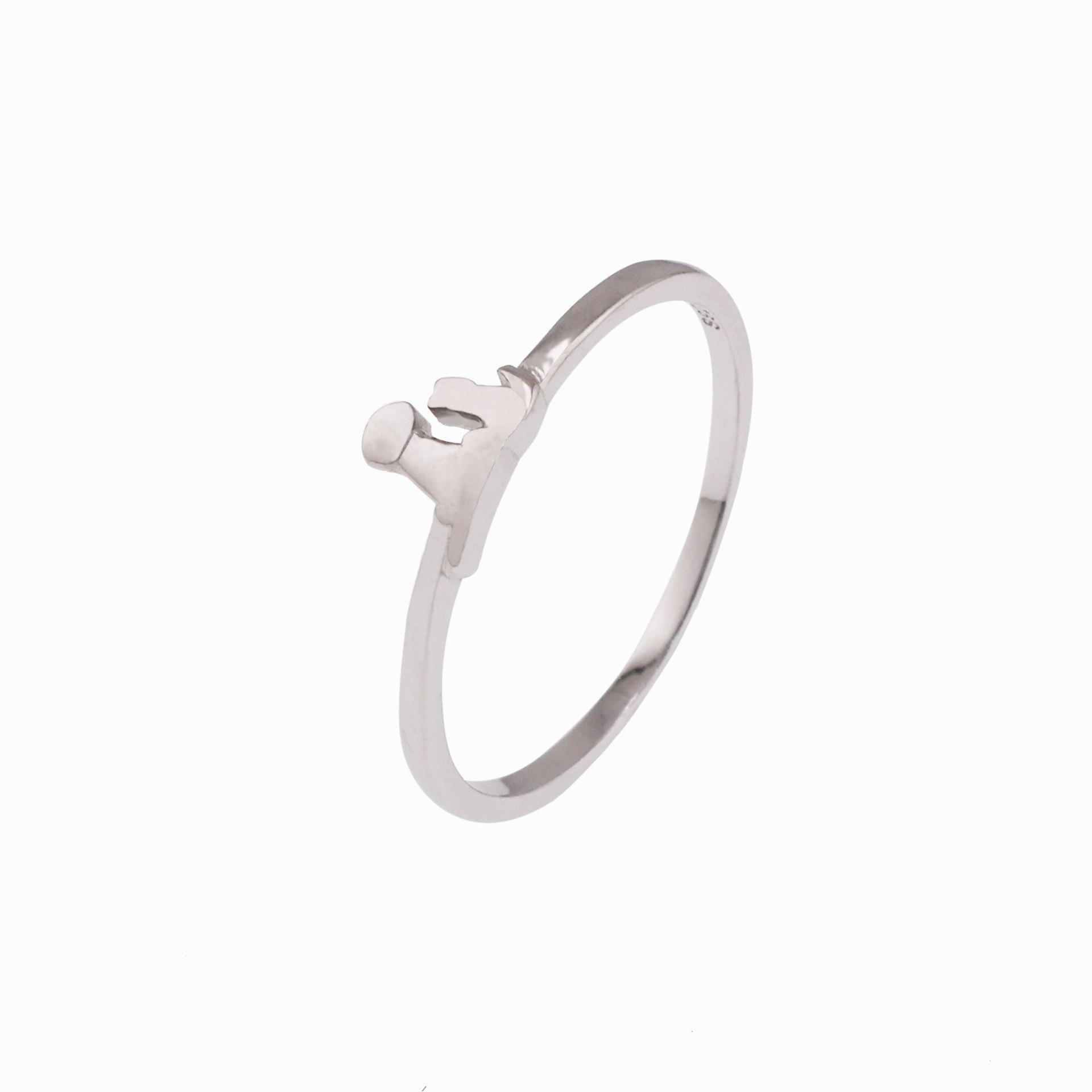 Zhenxing s925 Gold & Silver Cat and Dog Companion Sterling Silver Women s Luxury Ring Size 8 серебряный