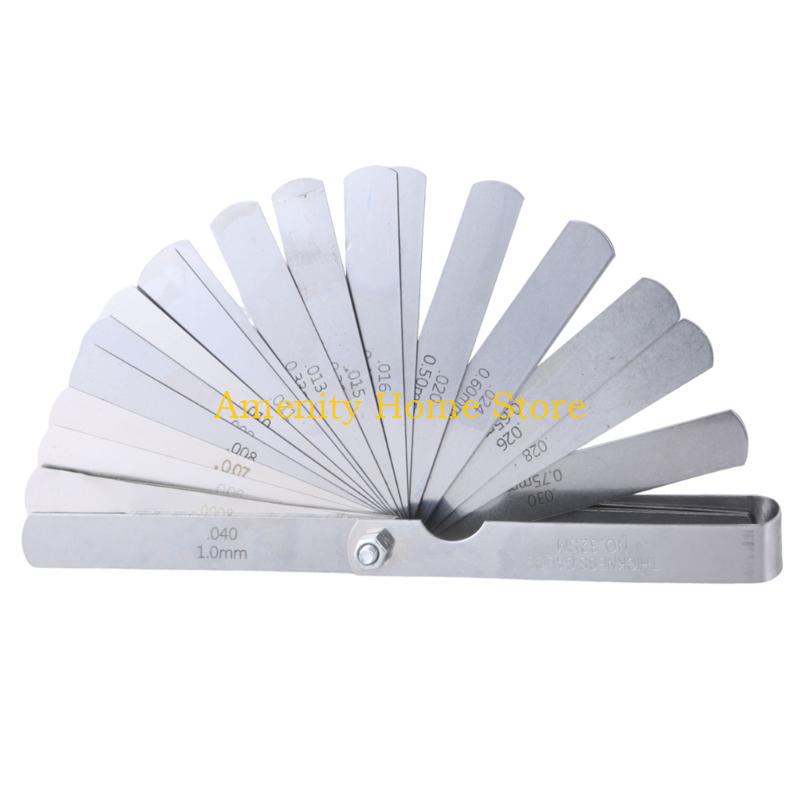 F26C Tapered Feeler Gauge Set 32 Pieces Double Marked mm & Inch Motorcycle ATV UTV