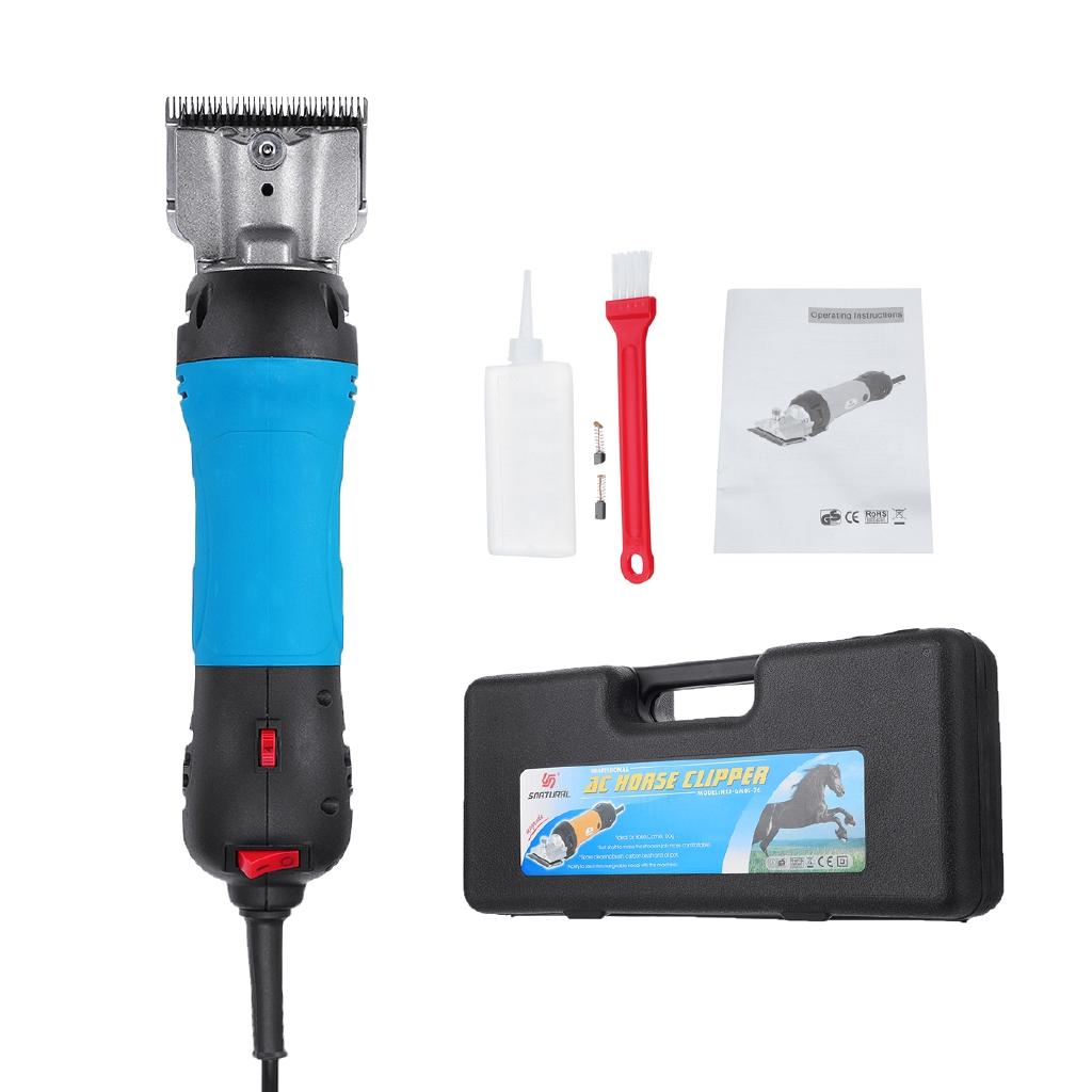 800W 6 Speed Electric Horse Hair Clipper Farm Animal Shearing Trimmer Shaver Cut Machine for Camel Goat Cow Horse Box