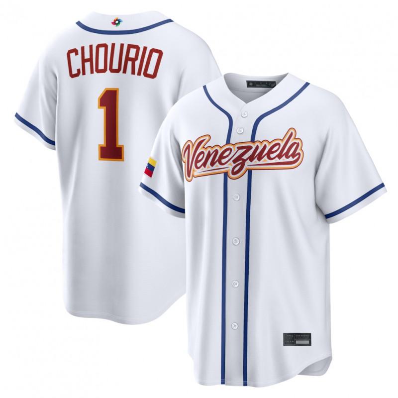 Mens Embroidered Baseball T-Shirt Venezuela Team WBC 2026 Short Sleeve Sportswear Loose Fit Cotton Blend