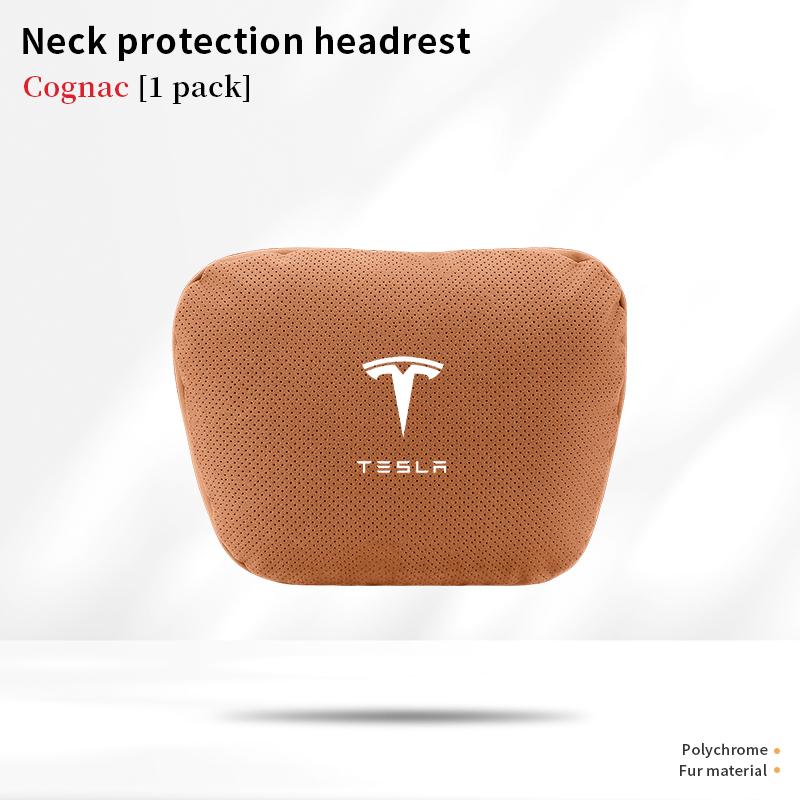 For Tesla Model 3 Model Y Model S Model X Car Headrest Neck Support Seat Soft Neck Pillow Automobile Tesla Interior Accessories