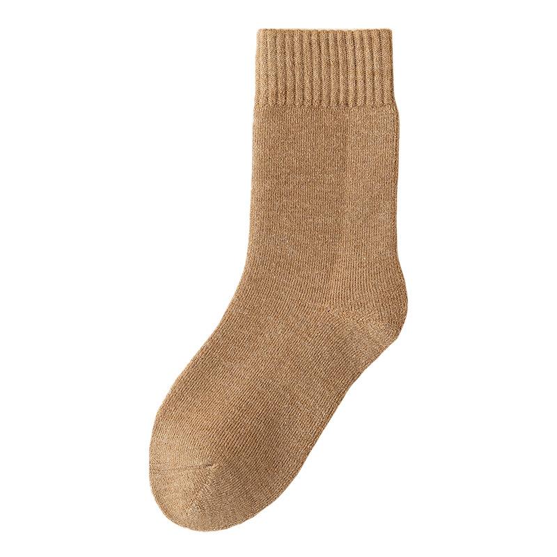 Ladies Winter Extra Thick Wool Ring Warm Cold Resistance Heat Storage Tube Wool Socks
