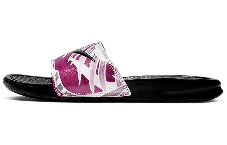 Nike Benassi Jdi Print  Black Active Fuchsia  Women s 618919-030 36.5