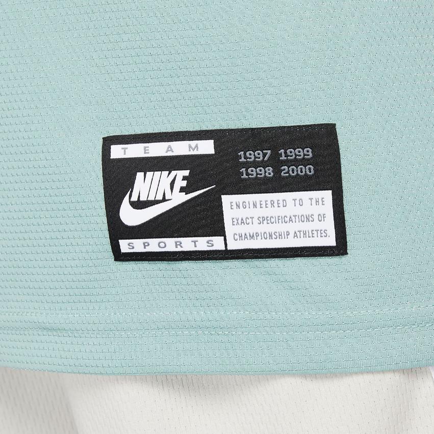 Nike Dri-FIT Logo Print Round Neck Sports Basketball Vest Women Vests Mineral-Blue FB7987-309