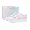 Court Borough Peach Branch Pu Low Top Skateboard Shoes Women's White Pink BQ5448-100(Team1427-)