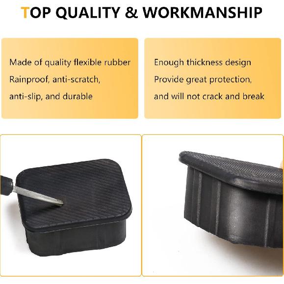 Crash Bar End Caps Front Axle Plug for 2021 2022 2023 2024 2025 New Ford Bronco 2/4 Door Exterior Accessories Rubber Stopper Protection Cover Front