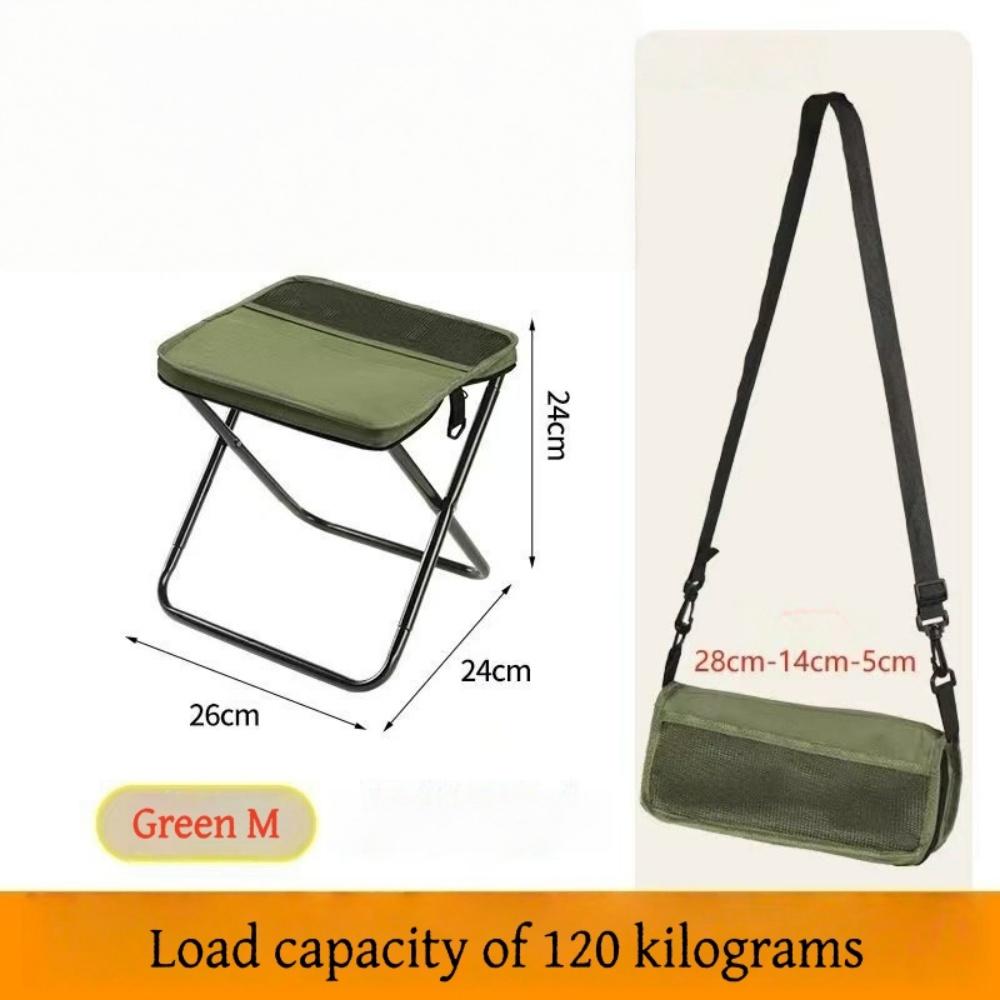 Outdoor Portable Backpack Folding Camping Chair Lightweight Carbon Steel Fishing Stool Grid Storage Travel Chair silla plegable