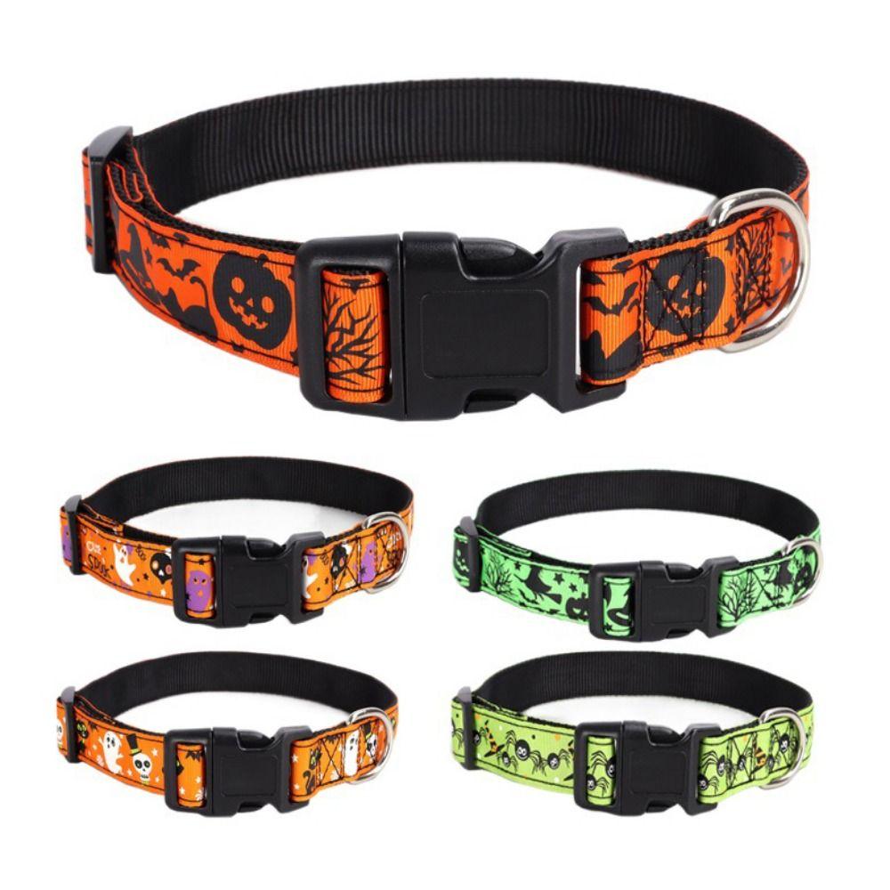 

Quick Release Halloween Dog Collar Decorative Dog Traction Rope Dogs Leash Cosplay Party L-Style C