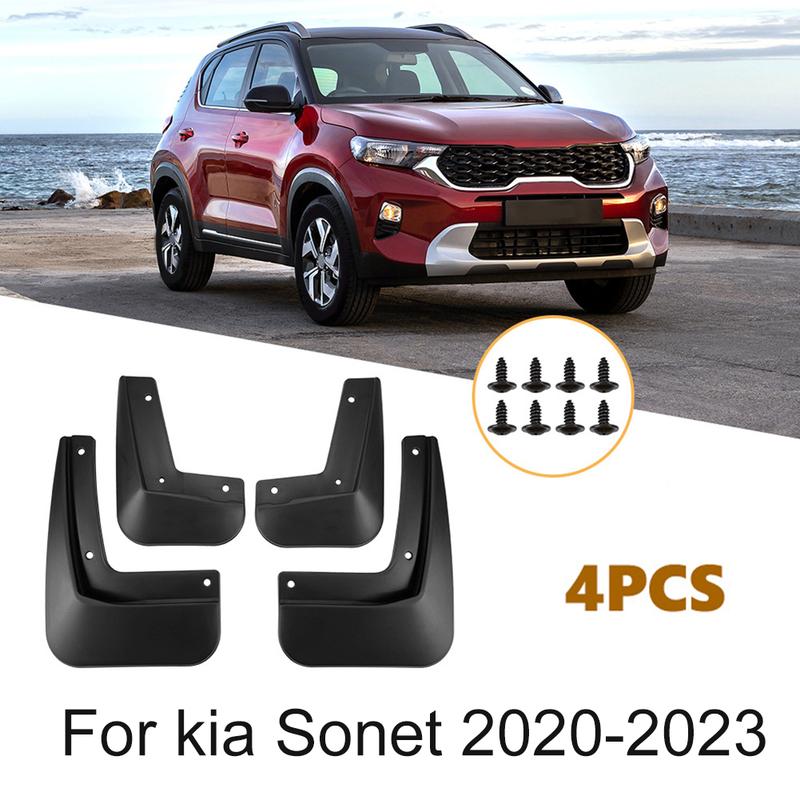 Для KIA Sonet - Комплект автомобильных брызговиков 4 шт. Передние Задние Защитные от грязи ABS Крыловые Брызговики Защита