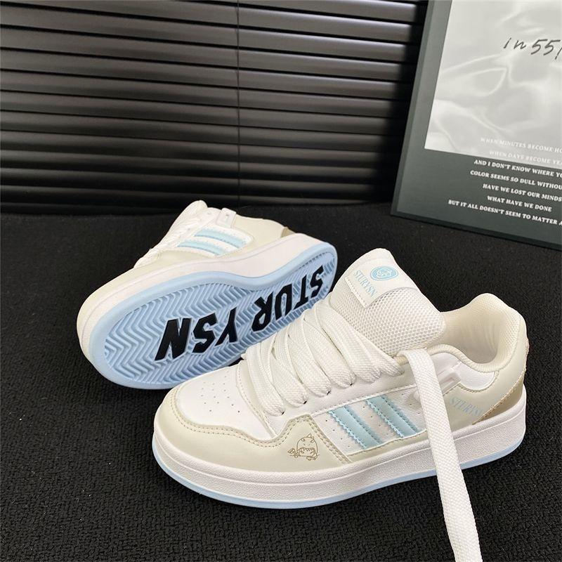 Original niche dopamine bread shoes women's tide spring new versatile street shot casual board shoes