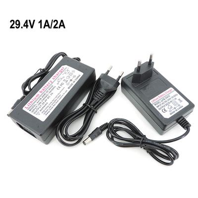Adattatore di alimentazione al litio CA-CC 29,4 V 1 A 2 A Caricabatterie per batteria agli ioni di litio serie 7 per scooter elettrico da 24/25,2/25,9 V