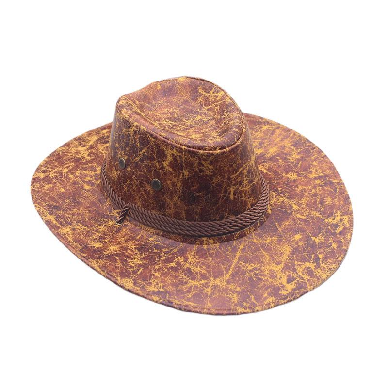 Western Cowboy Hat American California Style Men's and Women's Outdoor Tourism Beach Shade Jazz Hat Prairie Edge Knight Hat