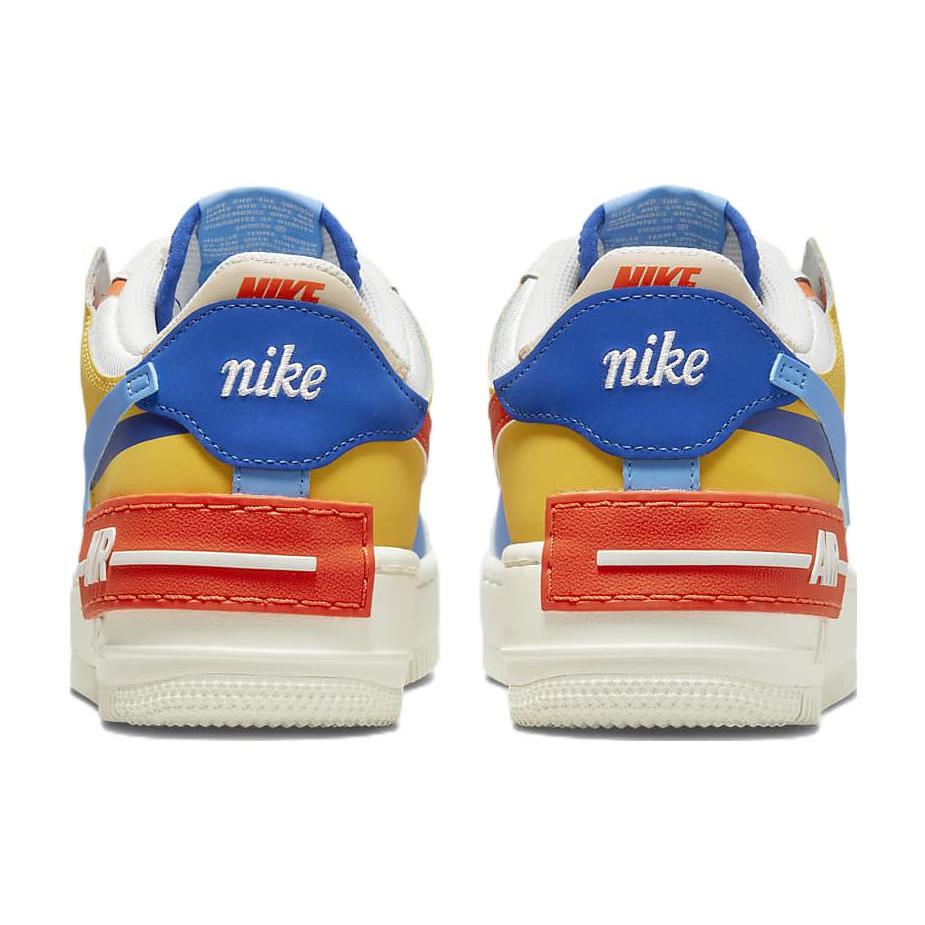 New Nike Air Force 1 Low Shadow Sail Game Royal Rush Orange University Blue Women's CI0919-115