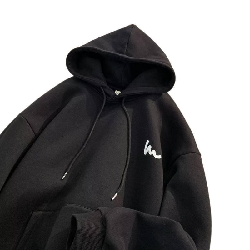 Men's Heavyweight Loose Fit Hoodie - Autumn/Winter 2024 American Style Sweatshirt Jacket, 250g