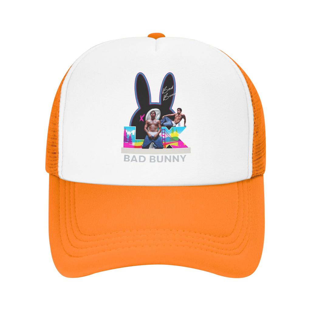 Summer Mesh Sun Hats Summer Baseball Cap Vintage Hip Hop Hats Bads Bunnys Unisex Men Print Kpop Rock Dropshipping Baseball Cap