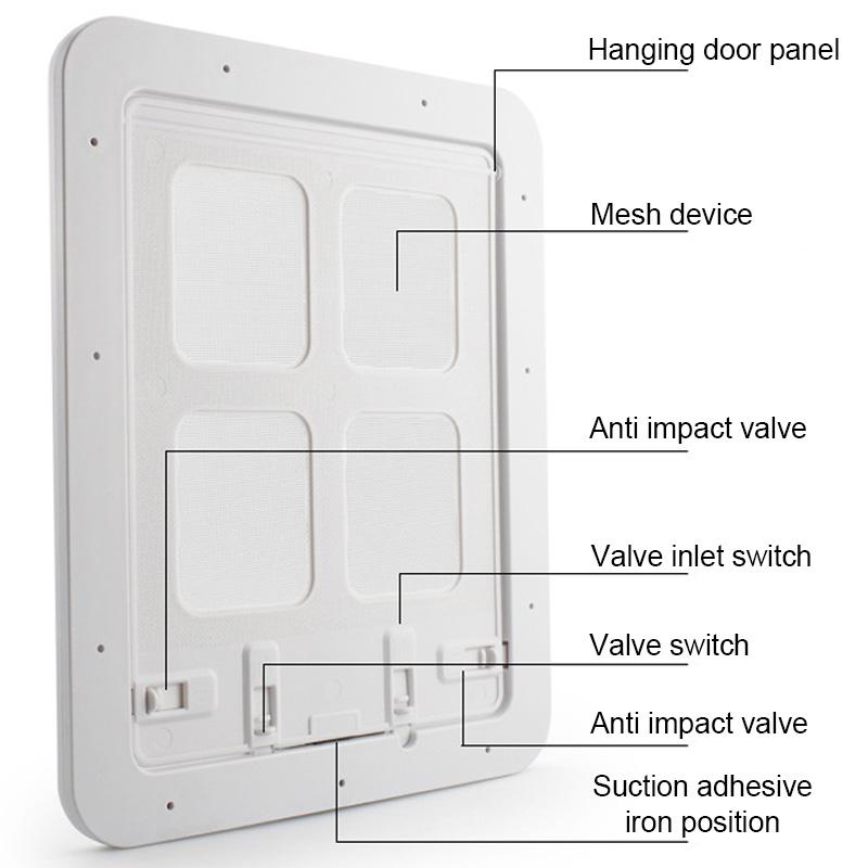 Automatic Pet Dog Home Screen Door Lockable Sliding Screen Door Magnetic with Magnetic Flap Car Doors 4 Ways Lockable Pet Gate
