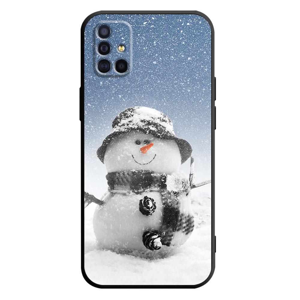 Snowman Merry Christmas Coque Silicone Case Funda for Samsung Galaxy A51 A01 A04 A03 A50 A40 A20 A30 A10 A70 A20e A20s A71 Bag
