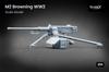 WWII M2 Browning 3D Printer Kit with M23 and Ammunition Box Scale-X 1/35 Tripod, Mount, (SCXA35003) (Diorama)