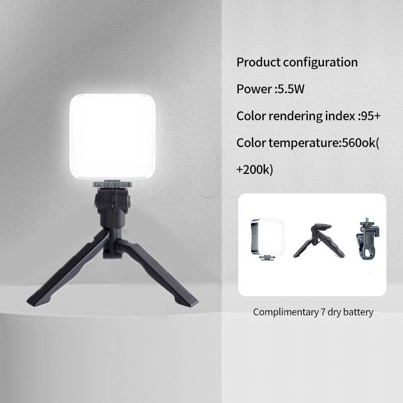 Mini Portable Fill Light LED Video Light Photography Lighting Cell Phone Selfie Livestreaming Fill Lamp Cold and Warm Vlog Lamp