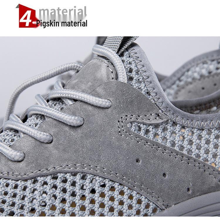 Men's Breathable Flyknit Casual Sports Shoes - Lightweight Mesh Design