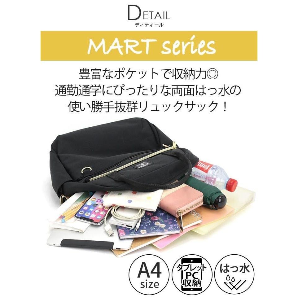 MART Backpack A4 Double-Sided Water-Resistant Lightweight 10 Pockets PC Storage Carry-On