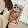 3D Red Apple Cartoon Case for IPhone 16, 17 Pro Max, Mirror Finish, Chain Decoration Phone Case