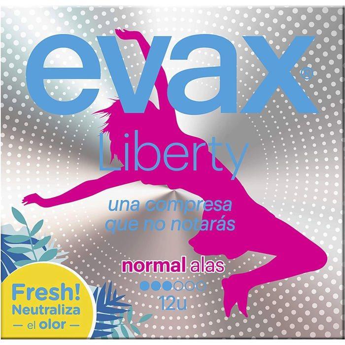 Evax Liberty Normale Hygiëne-inlegkruisjes met Flapjes 12 Stuks