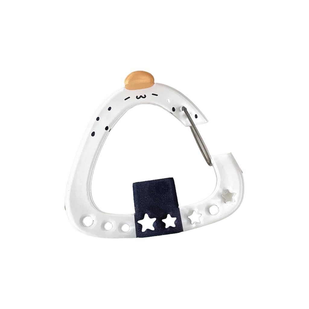 Kawaii Illustration Keychain Bag Charms Acrylic Pendant Decoration Carabiner Accessory for Backpack and Handbook Gifts