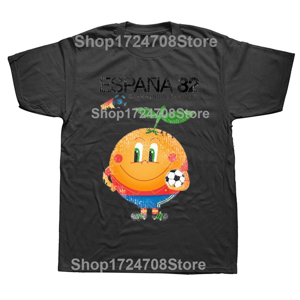 Funny Espana 82 Spain Football Graphic T-shirts Men Women's Fashion Casual Tshirt 100% Cotton Loose Oversized T Shirt