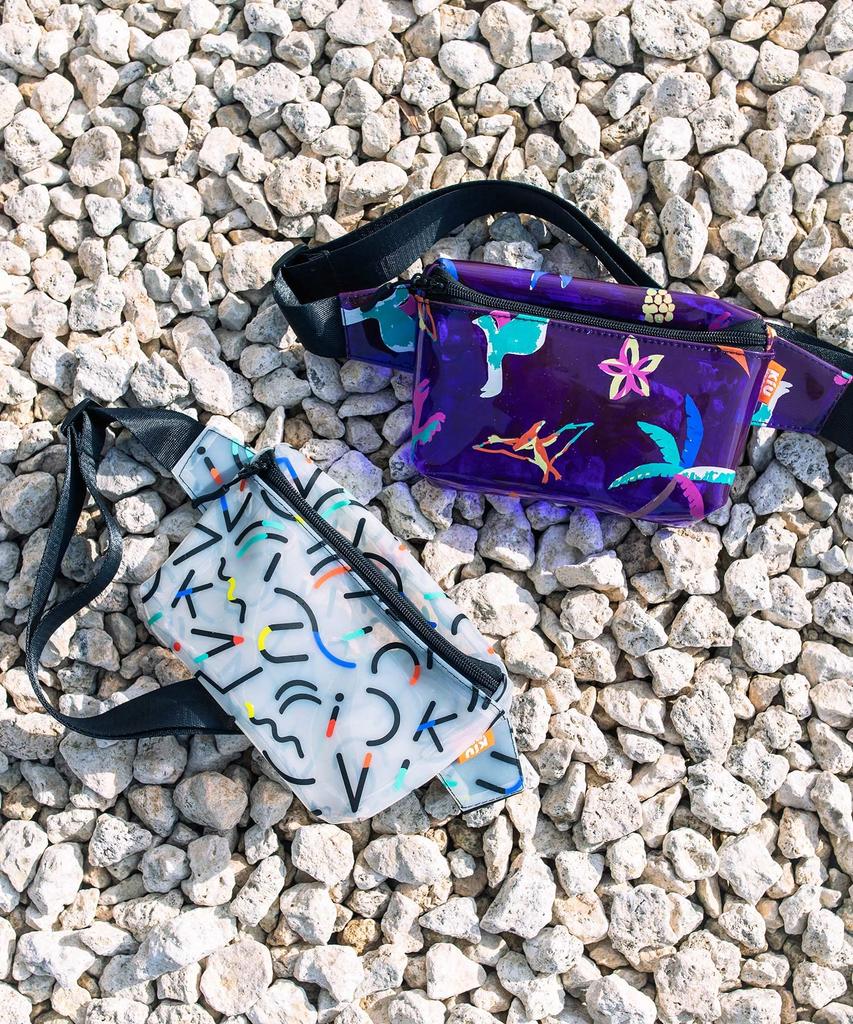 KiU Clear Clear Bag, PVC Body Bag, Shoulder Bag, Pool Bag, Beach Bag, Outdoor Bag, Festival Bag, PVC Body Bag for Men and Women, Sanctuary K337-292