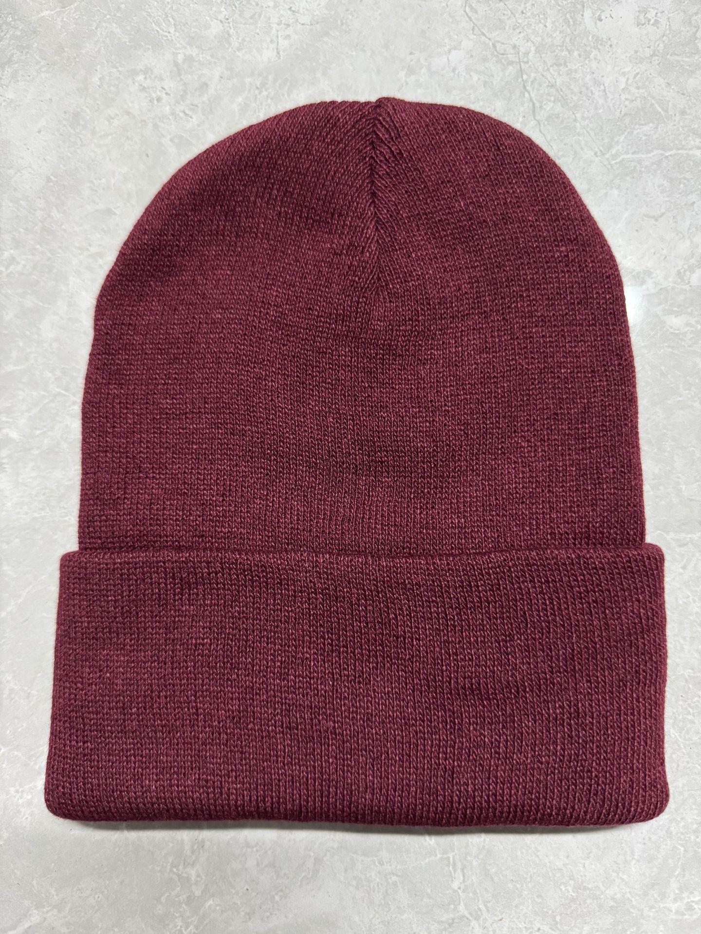 

Knitted hat solid color flat hat retro dome warm outdoor pullover hat damp cold hat фіолетовий