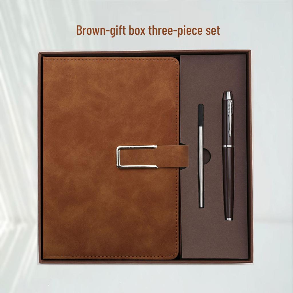 Notizbuch A5 mit individuellem Logo Geschenkset für Geschäft & Meetings