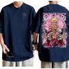 Tričko One Piece Doflamingo Unisex Gotické Anime Grafický Potisk Čistá Bavlna Kulatý Výstřih Ležérní Street Fashion Topy Pro Muže Ženy
