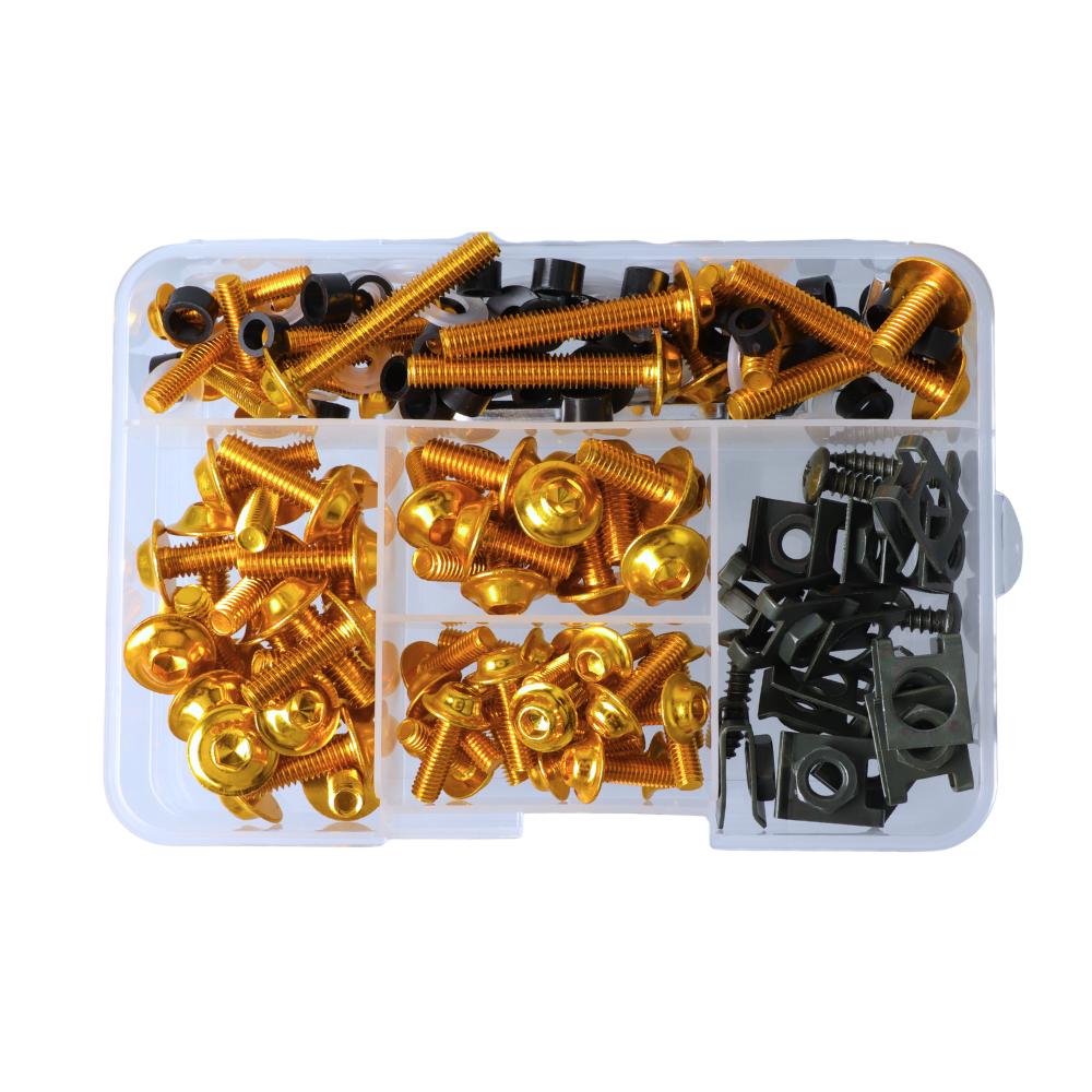 177pcs M5/M6 Screws Motorcycle Aluminum Fairing Bolt Windshield Cover Screws For Honda Kawasaki YAMAHA BMW SUZUKI CBR600RR 900RR
