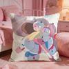 Cartoon BBee And Puppycats Cushion Cover Premium Comfort Reversible Pillow Cove Two in One Design for Any Room  Car Interior