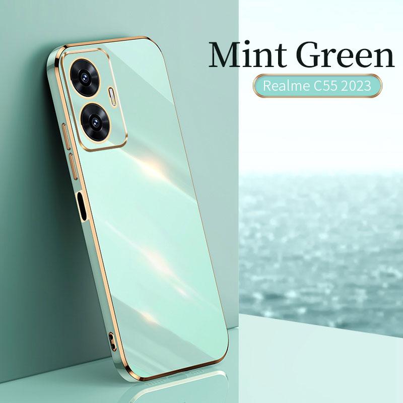 Für Realme C55 NFC Fall Schutzhülle Galvanik Stoßfest Realme C11 2021 GT2 10 9Pro 10Plus Fall Abdeckung Silikon TPU weich