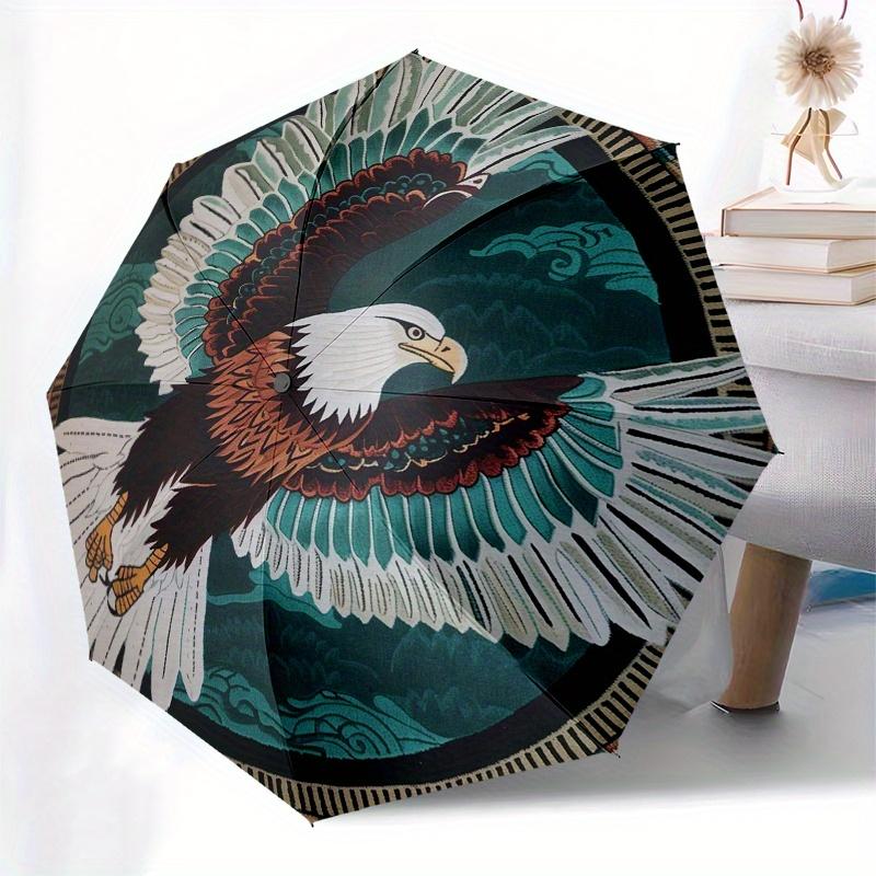 Eagle Round Rug - Majestic Wildlife Decor forYour HomeUmbrella, Portable 3-Fold Compact Umbrella for Men & Women Gift