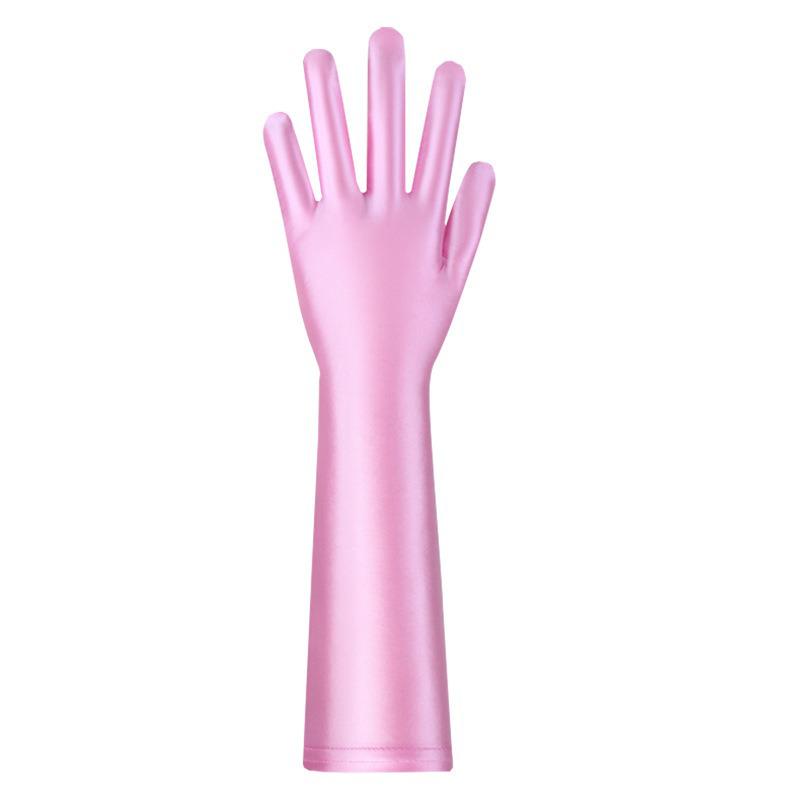Little Matchmaker Women's Ultra-Thin Silky High-Elastic Five-Finger Gloves
