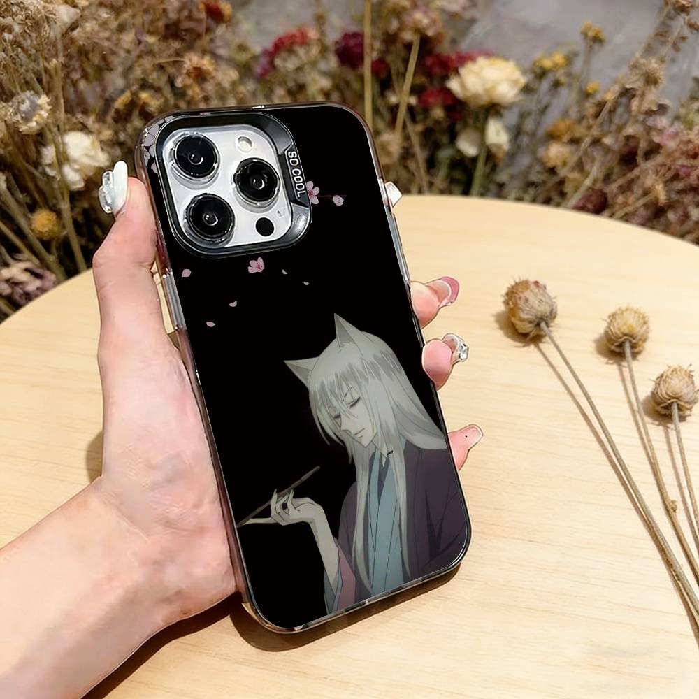 Kamisama Kiss Tomoe X Namami Phone Case For iPhone 17,16,15,14,13,12,11 Plus,Pro Max,XS,Colored Silver Plated Inside Cover