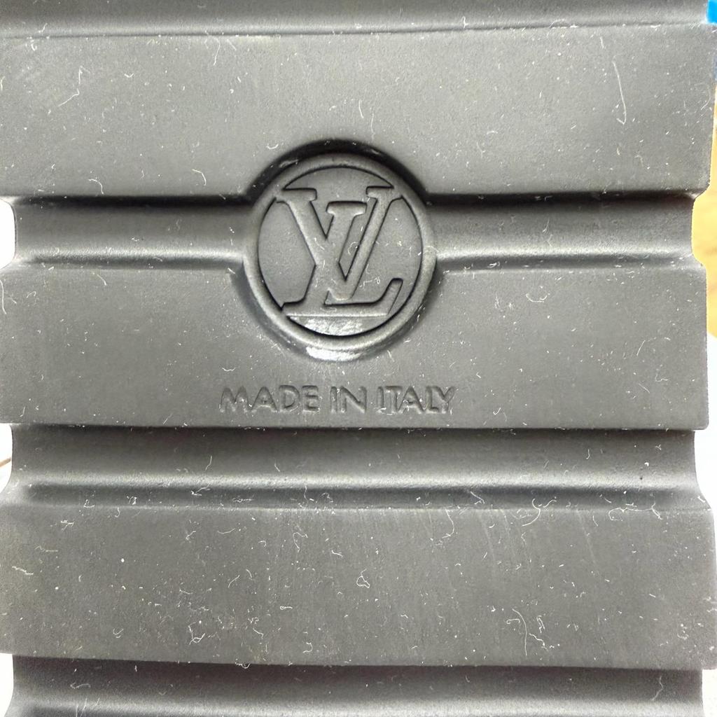 Great LOUIS VUITTON Short Boots Monogram Snow Boots Black Women 38 Used