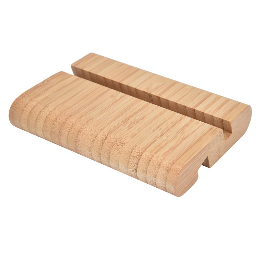 Portable Phone Stand Mobile Phone Support Holder Bamboo Desktop Tablet Stand for Bedroom