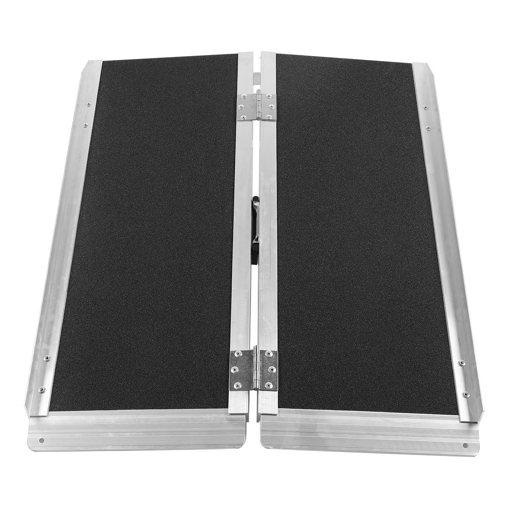 Aluminum Alloy Folding Wheelchair Ramp Portable Non Slip Wheelchair Ramp with Handle