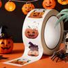 Halloween Stickers 500 Pieces Pumpkin Face Envelope Seals Halloween Envelope Stickers For Card Making Cookie Cupcake Baking