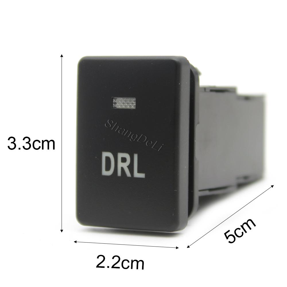 Car LED DRL Light Radar Power On Off Camera Mirror Switch Button for Mitsubishi Outlander Eclipse Cross 2018 Pajero Sport triton