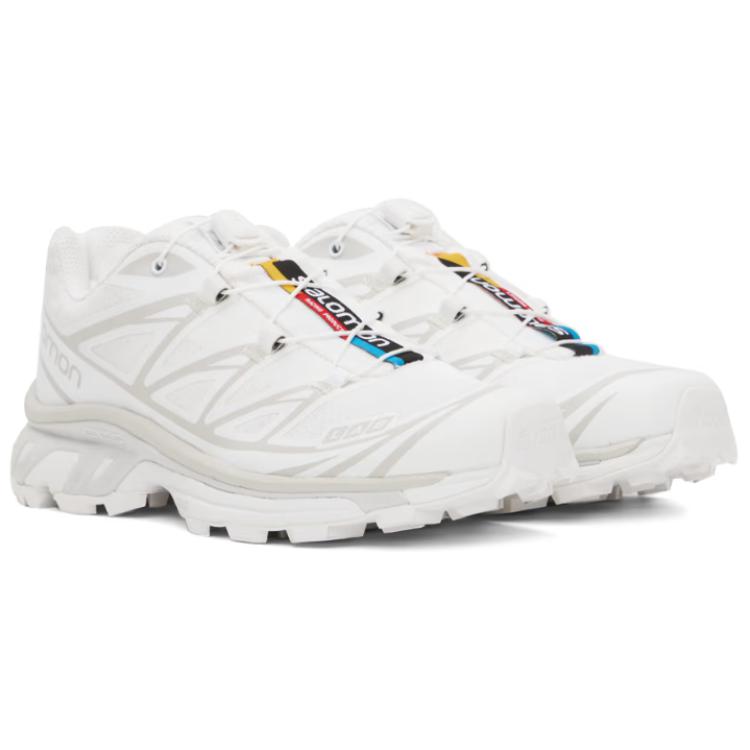 SALOMON XT-6 Lässig Vielseitig Stoßdämpfend Langlebig Low Top Outdoor Funktionsschuhe Damenschuhe Weiß 232837F128035
