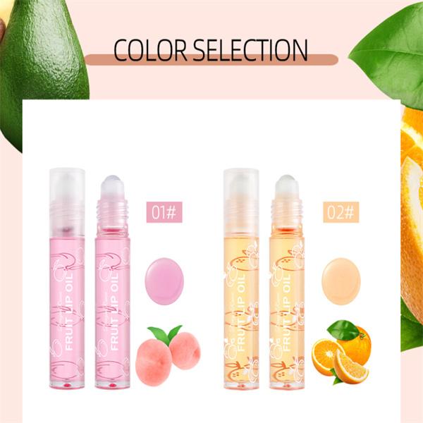 Roll-on Fruit Lip Oil Moisturizing Transparent Lip Gloss